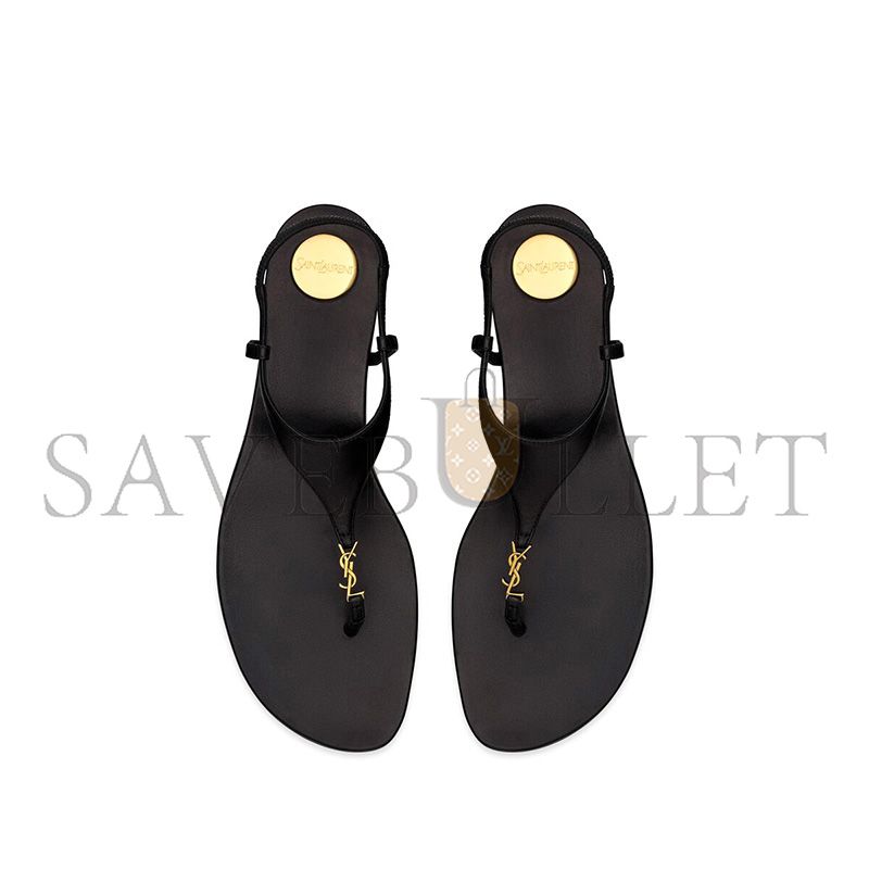 YSL CASSANDRA SANDALS IN SMOOTH LEATHER 818293AADF11000